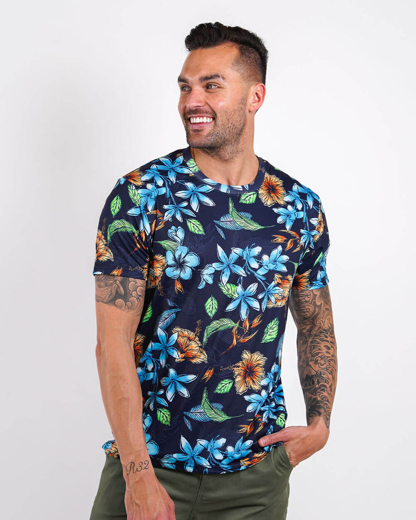 Coastal Flowers Tee-All Over Print-Front--Zach---L