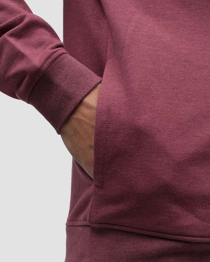 Pullover Hoodie (Hidden Pocket) - Branded-Maroon-Detail