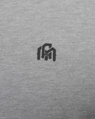 Henley Tee - Branded-Grey-Regular-Detail--Model---Size