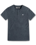 Henley Tee - Branded-Navy-Regular-Mock--Model---Size