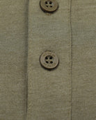 Henley Tee - Branded-Olive Green-Regular-Detail--Model---Size
