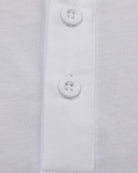 Henley Tee - Branded-White-Regular-Detail--Model---Size