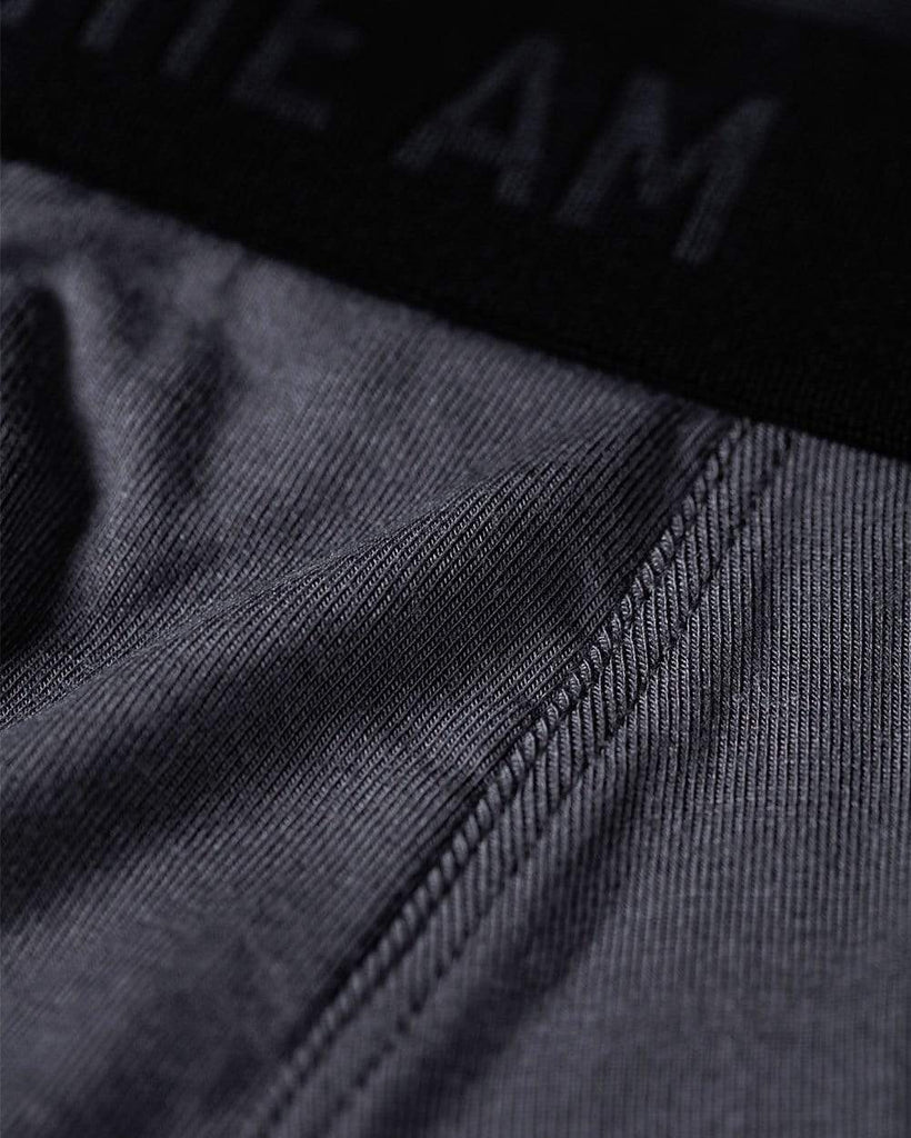 Everyday Boxer Briefs - 5"-Charcoal-Detail
