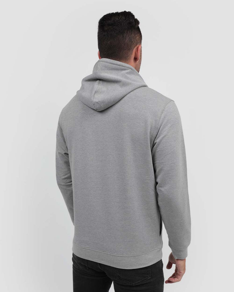 Pullover Hoodie (Hidden Pocket) - Non-Branded-Grey-Back--Zach---L