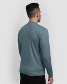 Essential Long Sleeve Tee-Indigo-Back--Zach---L