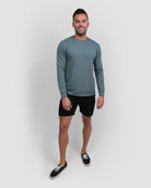 Essential Long Sleeve Tee-Indigo-Full--Zach---L