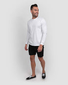 Essential Long Sleeve Tee-White-Full--Zach---L