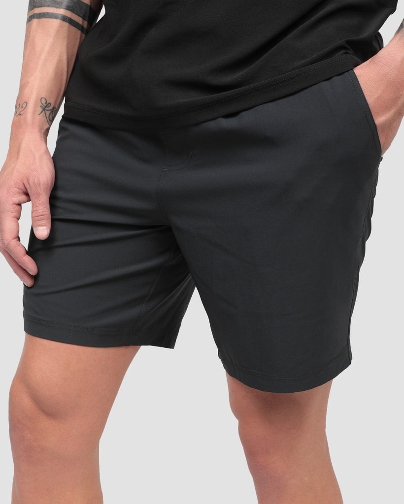 Essential Athletic Shorts-Charcoal-Side--Zach---L