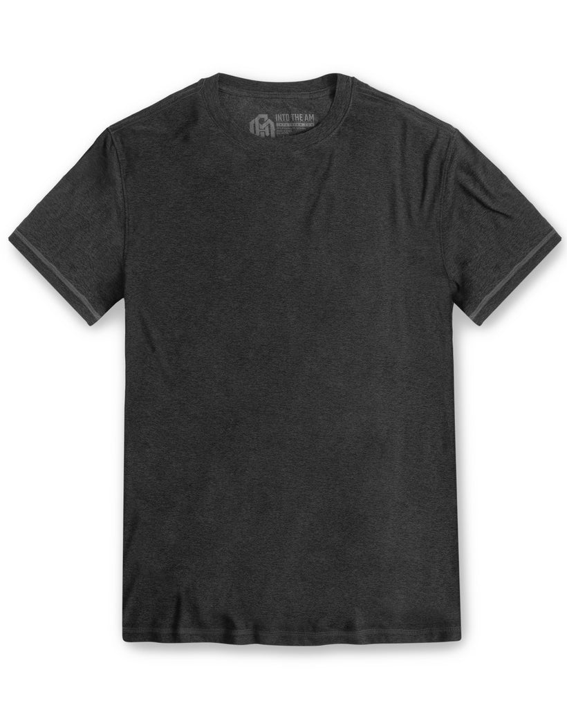 Essential Athletic Tee-Charcoal-Front