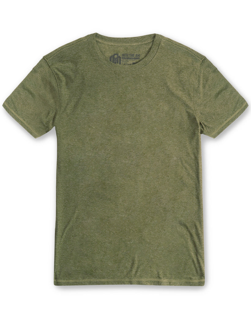 Essential Athletic Tee-Olive Green-Front