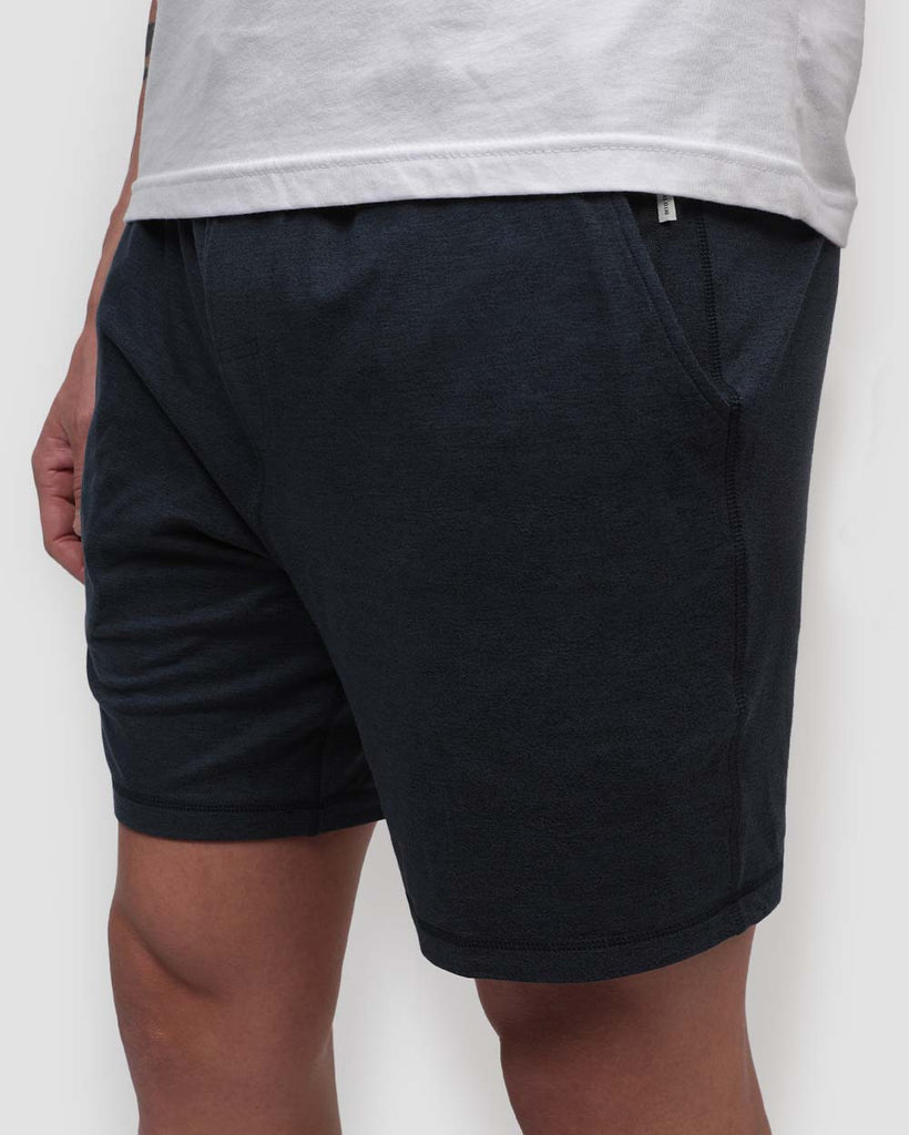 Essential Comfort Shorts-Navy-Front--Zach---L