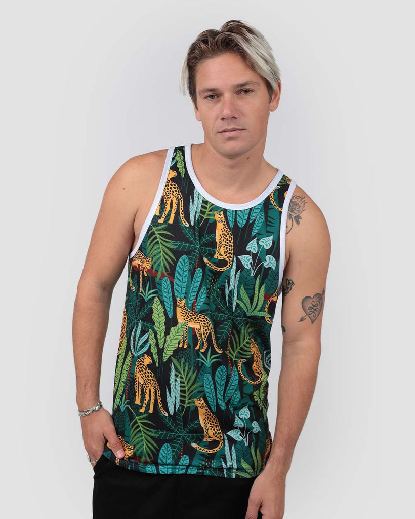 Jungle Cats Tank-All Over Print-Front--Nick---M