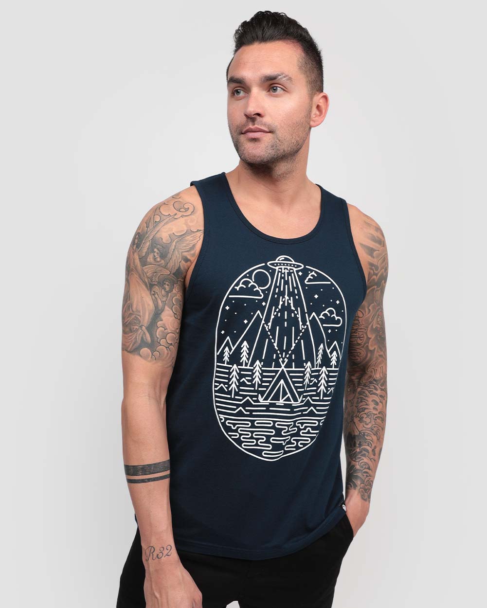 Overseer Tank-Navy-Front--Zach---L