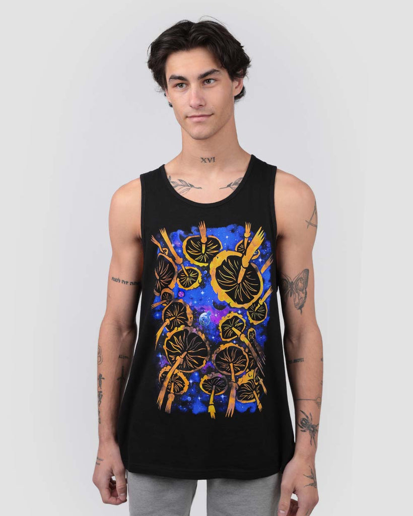 Psychedelic Nights Tank-Black-Front--Eric---L
