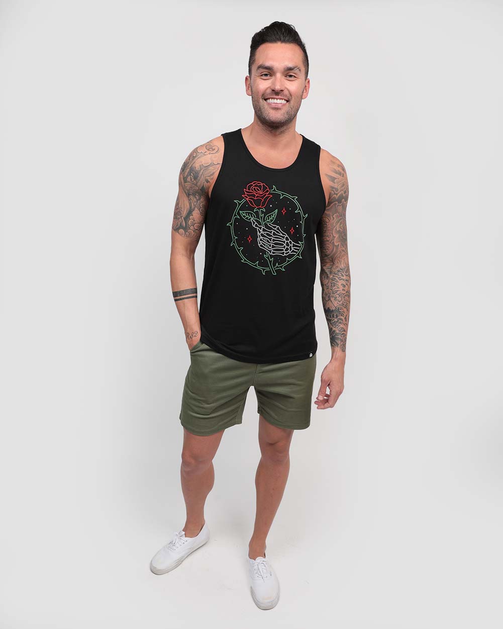 Thorn Grip Tank-Black-Full--Zach---L