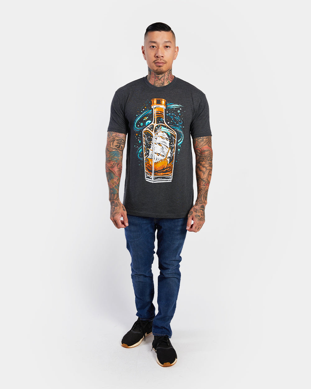 Bourbon Voyage Tee-Charcoal-Full--Georgio---M