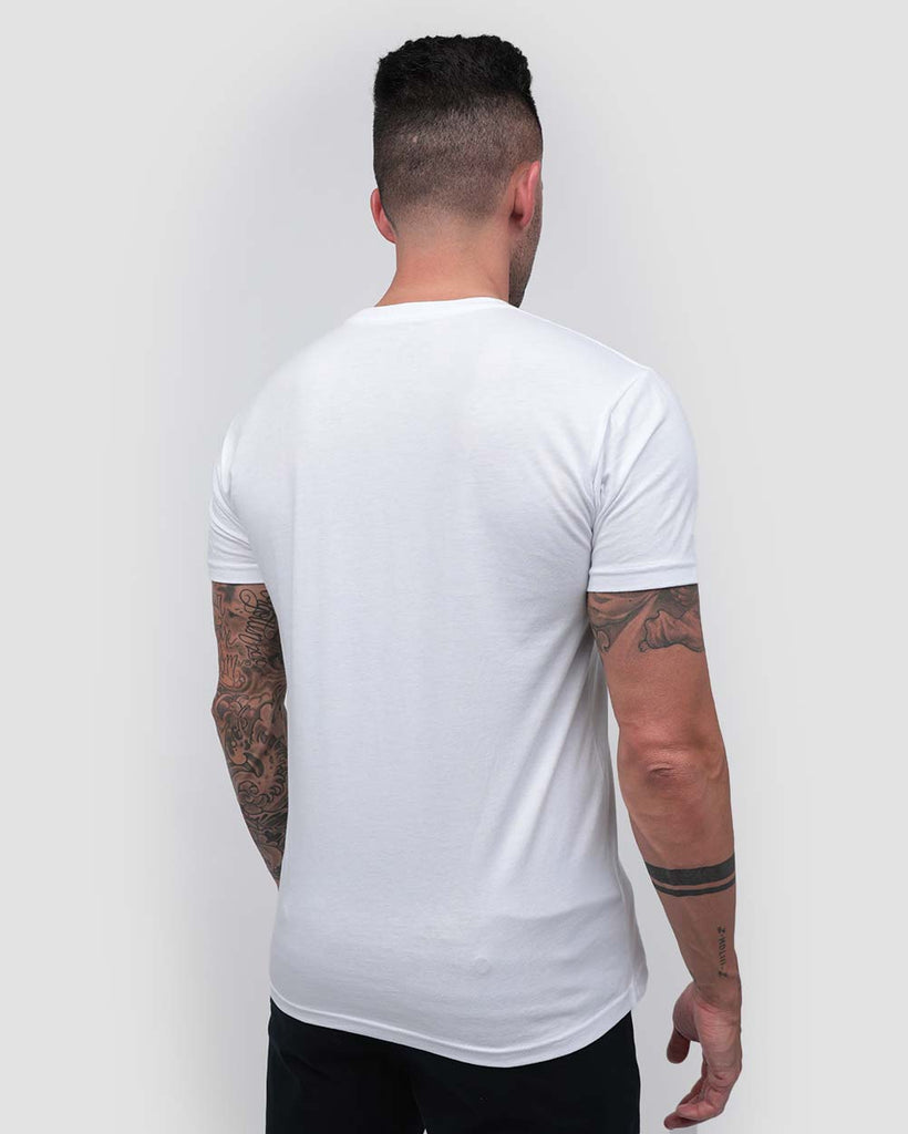 Dripping Beat Tee-White-Back--Zach---L