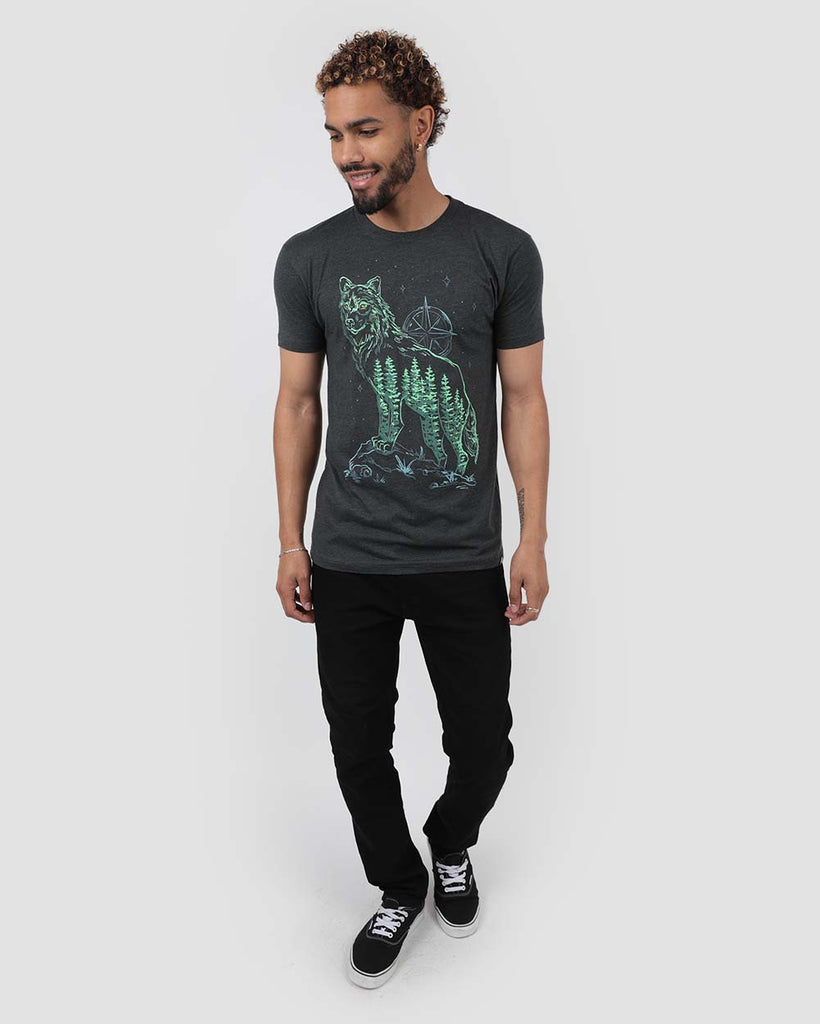 Feral Forest Tee-Charcoal-Full--Jay---M
