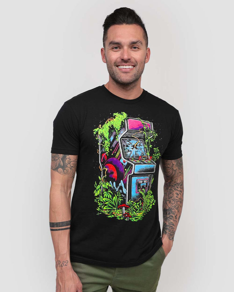 Flora Invaders Tee-Black-Front--Zach---L