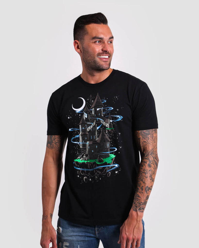 Mystic Fortress Tee-Black-Front--Zach---M