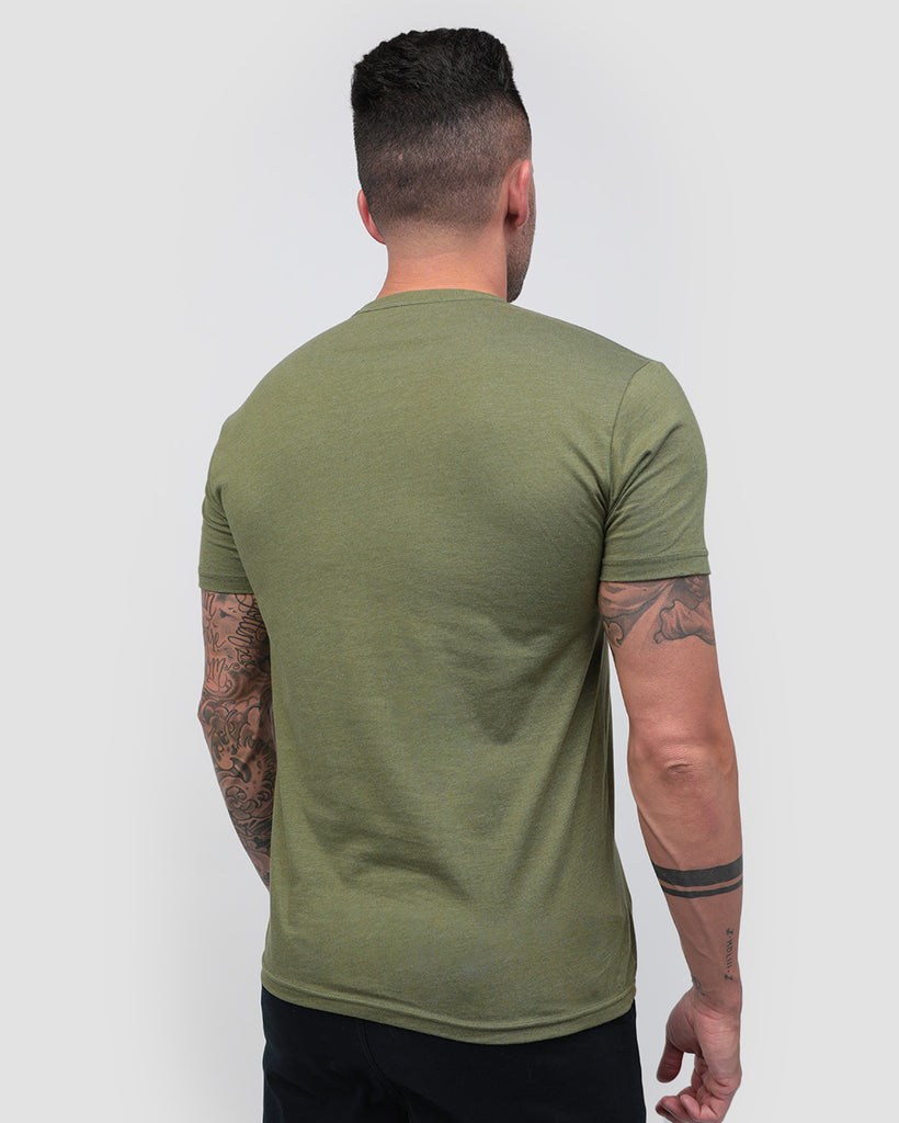 Overseer Tee-Olive Green-Back--Zach---L