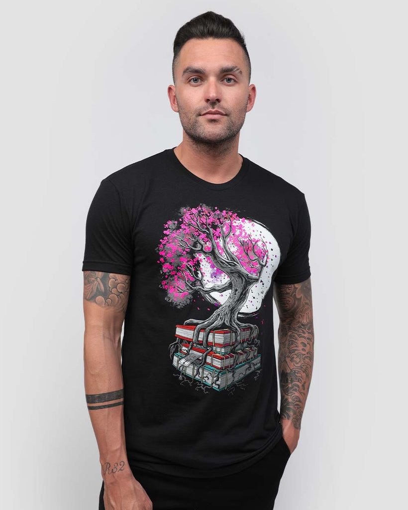 Tree of Knowledge Tee-Black-Front--Zach---L