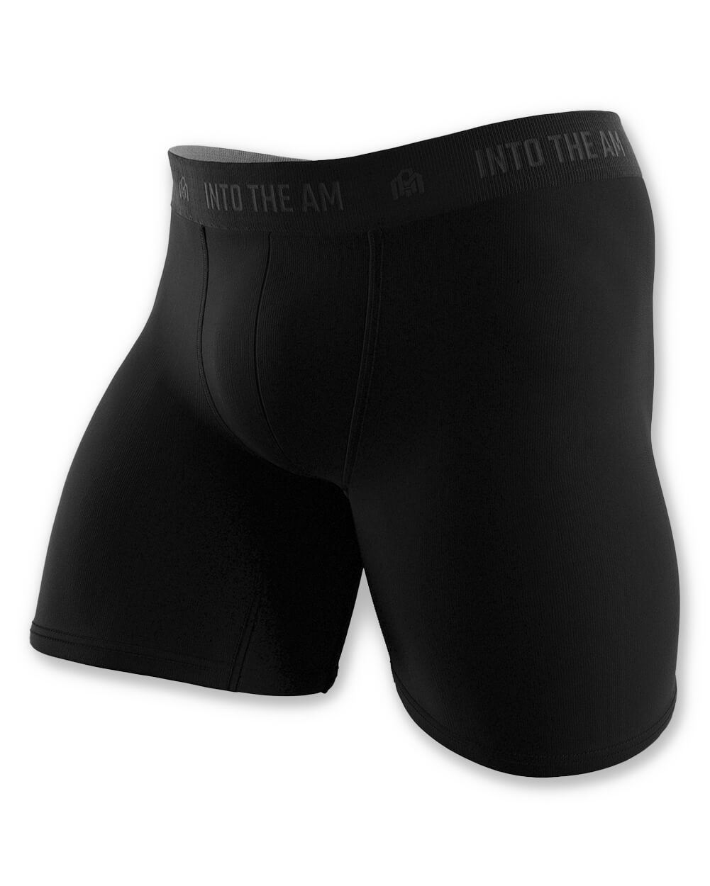 Everyday Boxer Briefs - 5"-Black-Regular-Side Mock