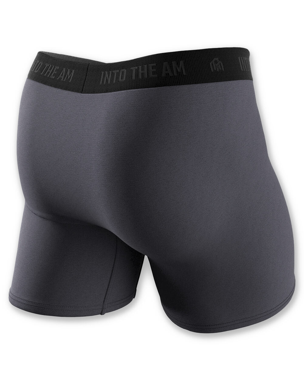 Everyday Boxer Briefs - 5"-Charcoal-Regular-Side Mock