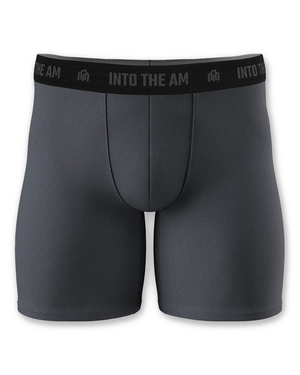 Everyday Boxer Briefs - 5"-Charcoal-Regular-Front Mock