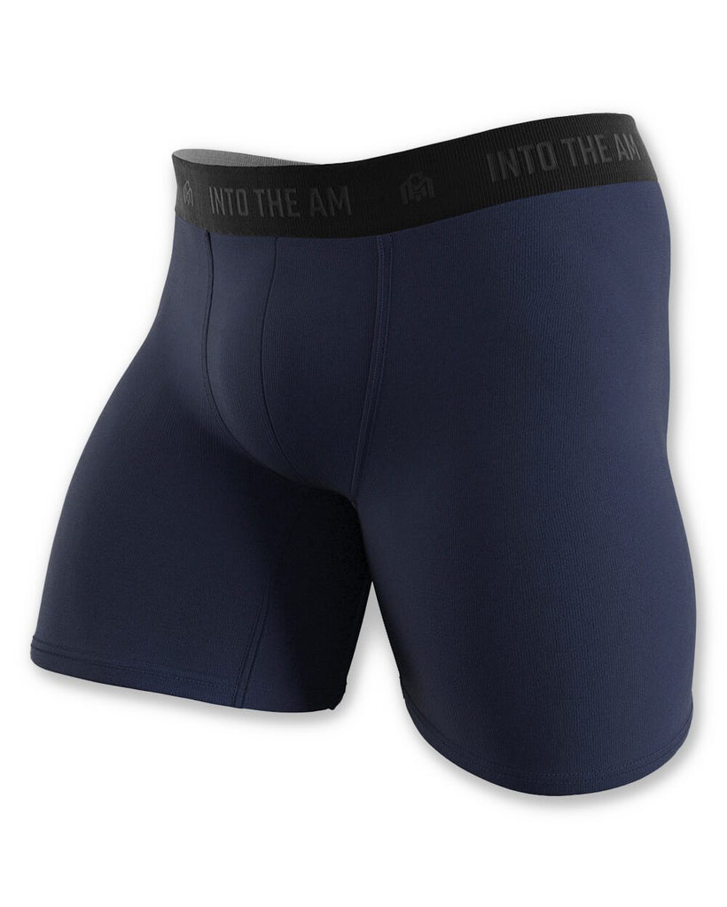 Everyday Boxer Briefs - 5"-Navy-Front2 Mock