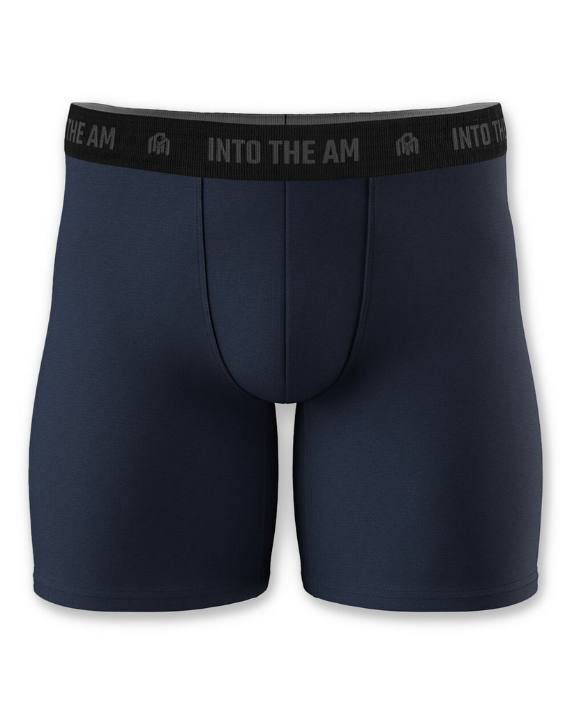 Everyday Boxer Briefs - 5"-Navy-Front Mock
