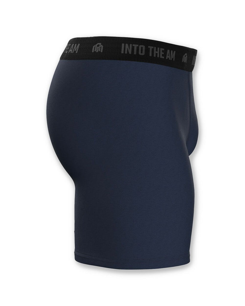 Everyday Boxer Briefs - 5"-Navy-Side2 Mock