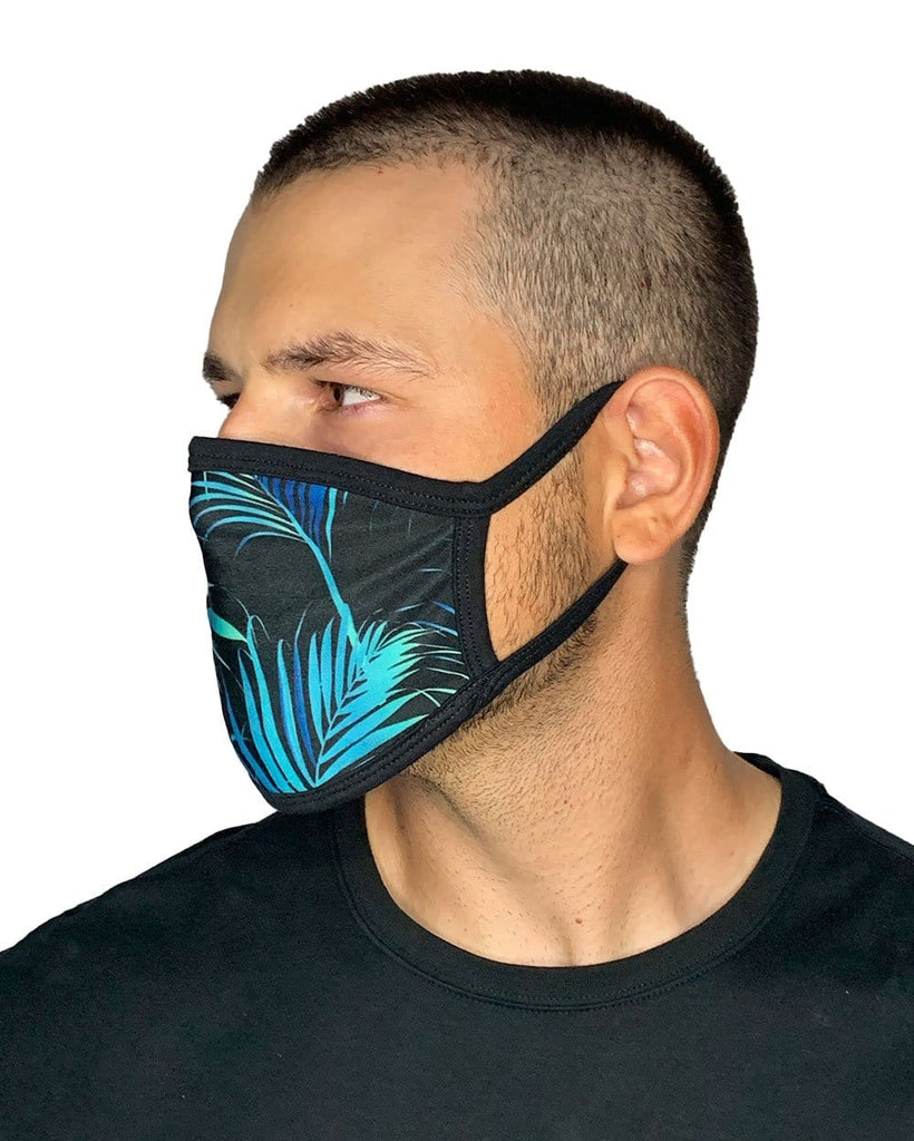 Midnight Jungle Face Mask-Male-Side