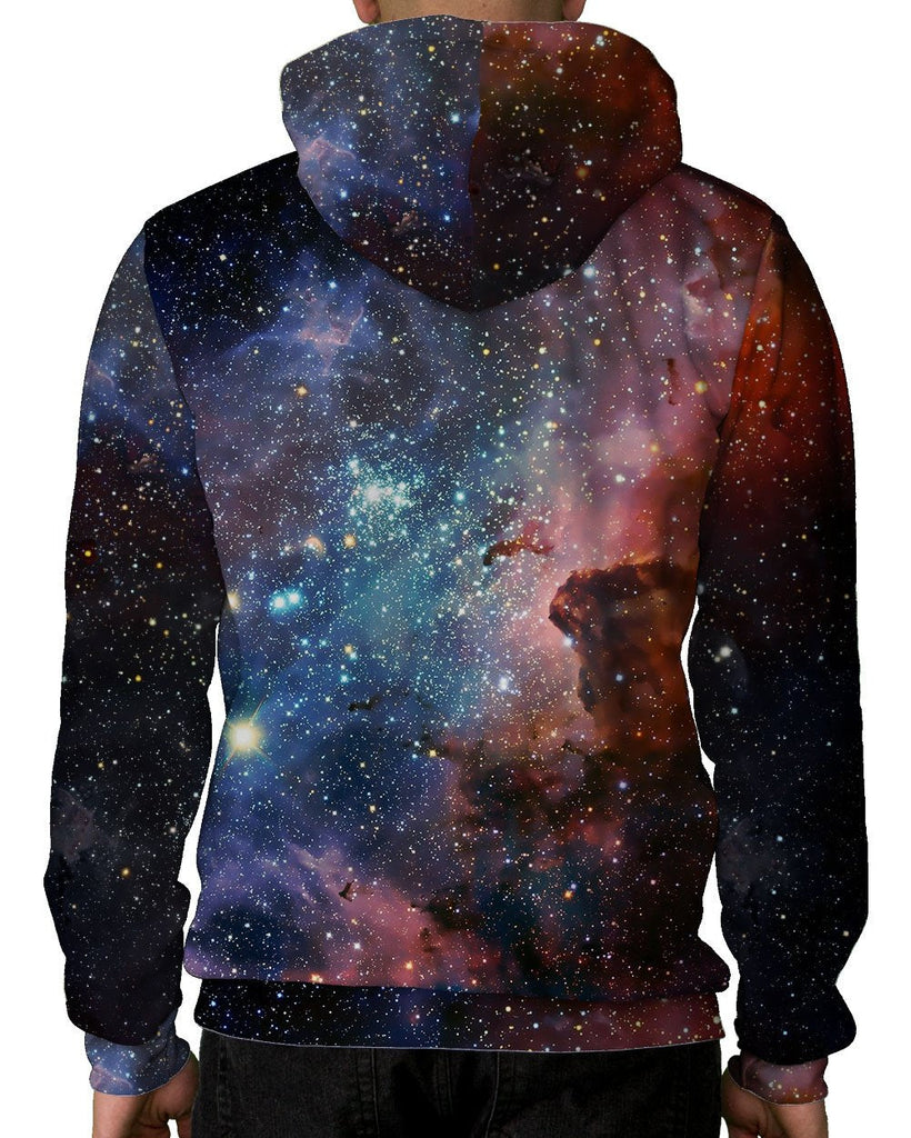 Milky Way Pullover Hoodie-All Over Print-Back