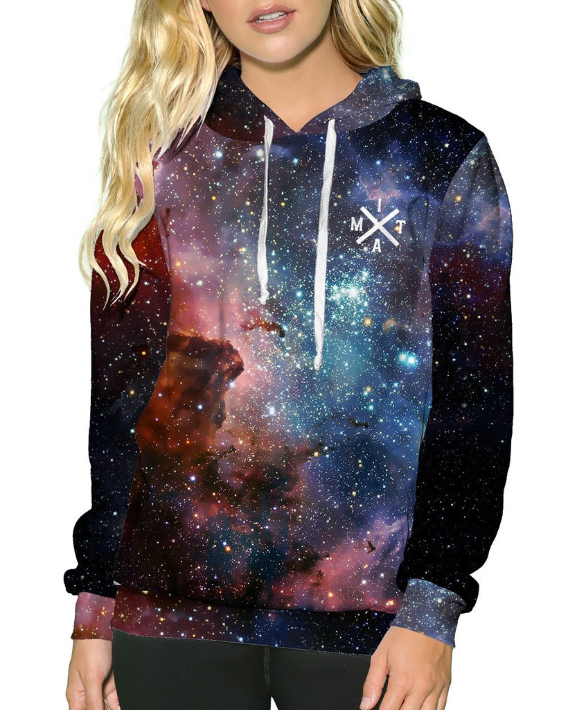 Milky Way Pullover Hoodie-All Over Print-Front 2