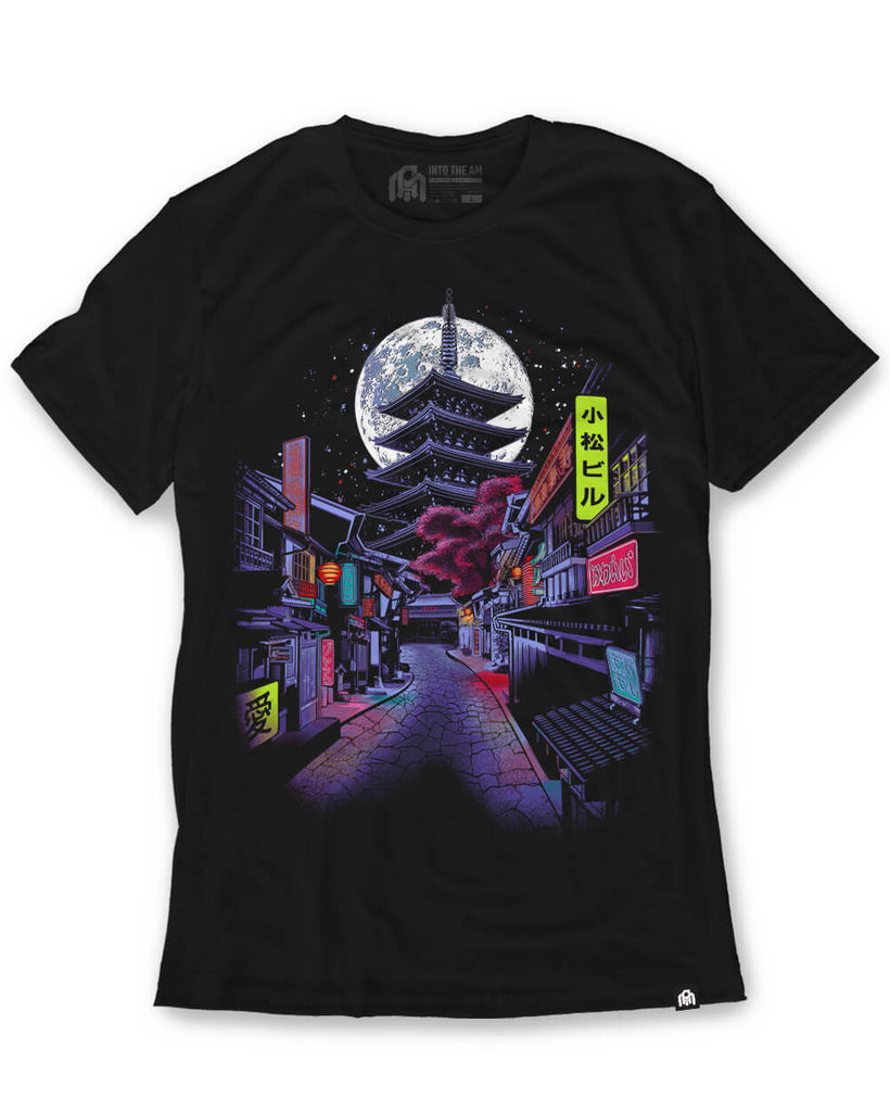 Night District Tee-Black-Front