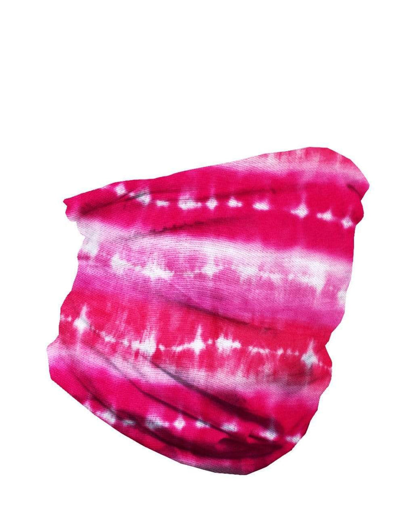 Pink Sherbert Tie Dye Seamless Bandana-Side