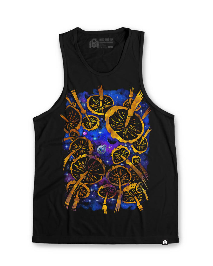 Psychedelic Nights Tank-Black-Front