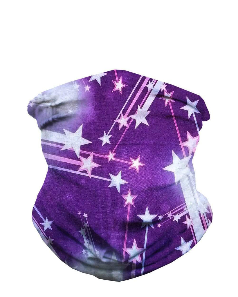 Purple Galaxy Seamless Mask Bandana-Front