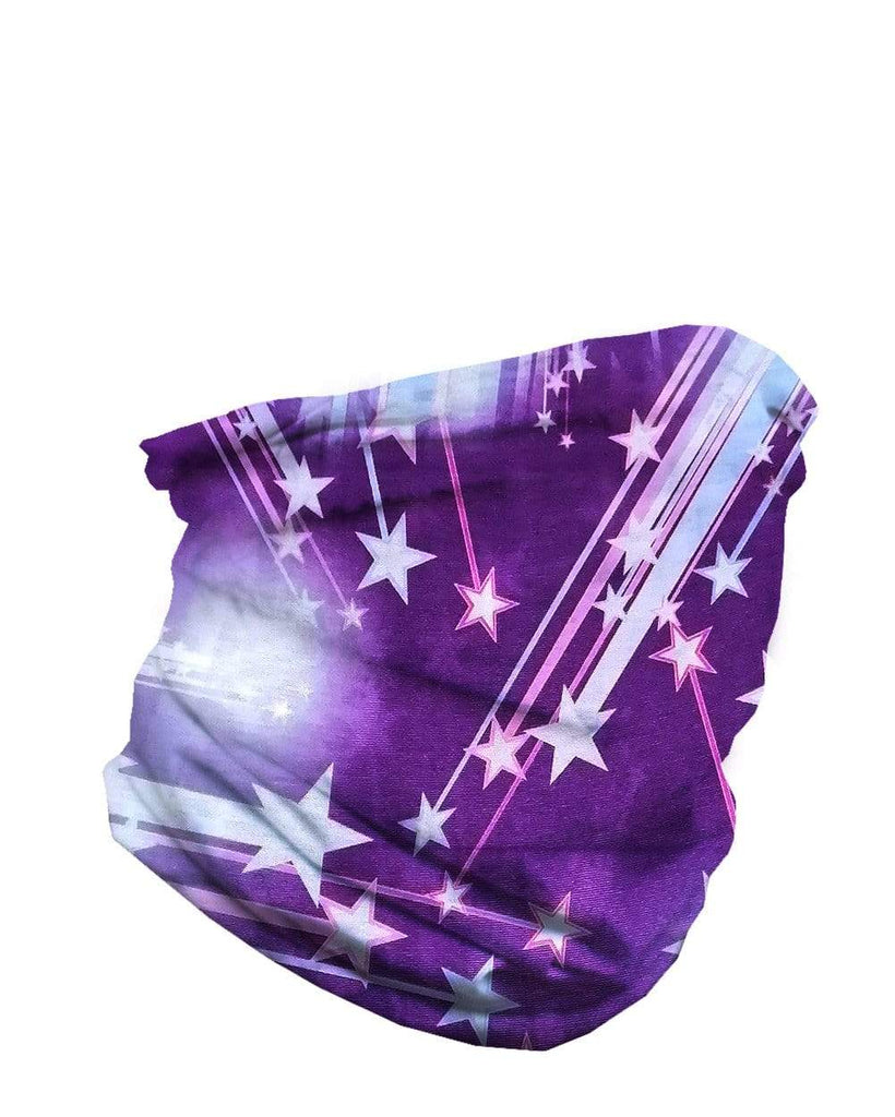 Purple Galaxy Seamless Mask Bandana-Side