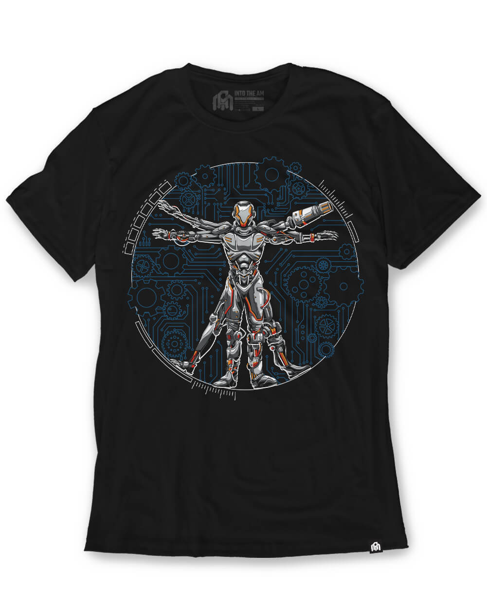 Sacred Android Tee-Black-Front