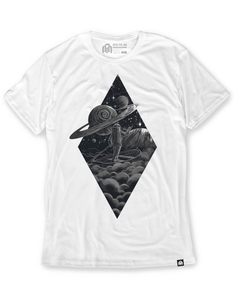 Space Drifter Tee-White-Front