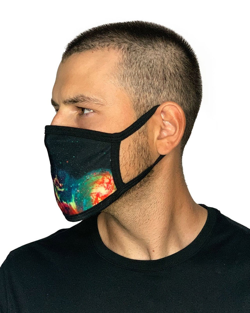 Space Fade Face Mask-All Over Print-Side