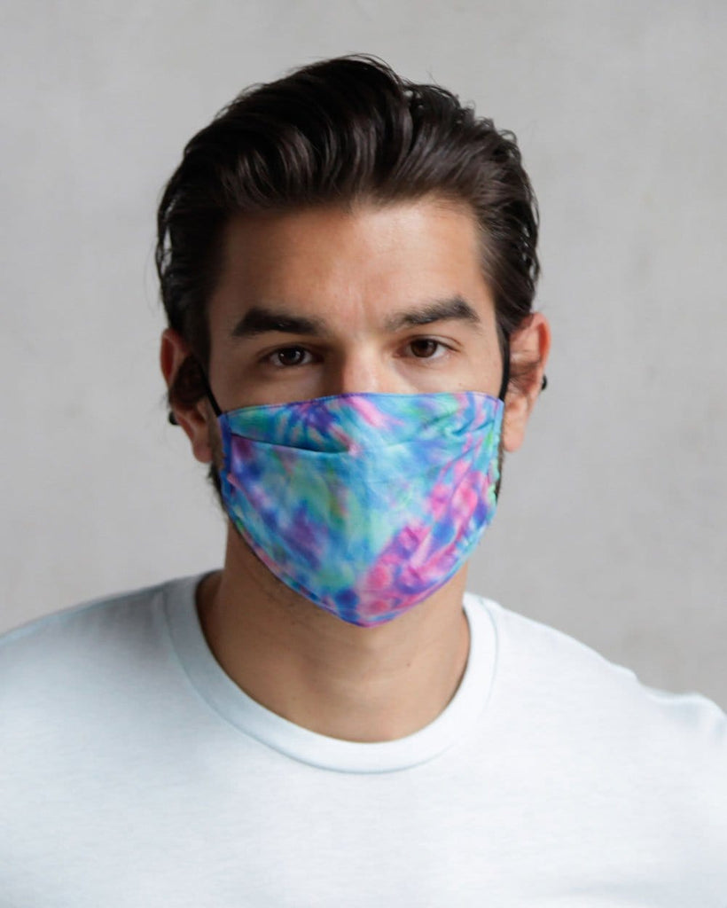 Spiral Tie Dye Face Mask-Front