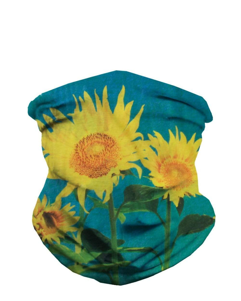Sunflower Seamless Mask Bandana-Front