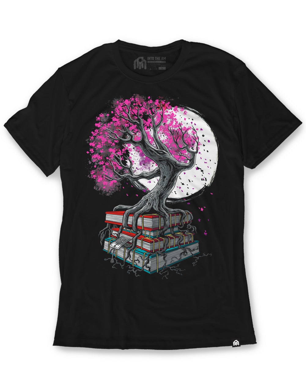 Tree of Knowledge Tee-Black-Front