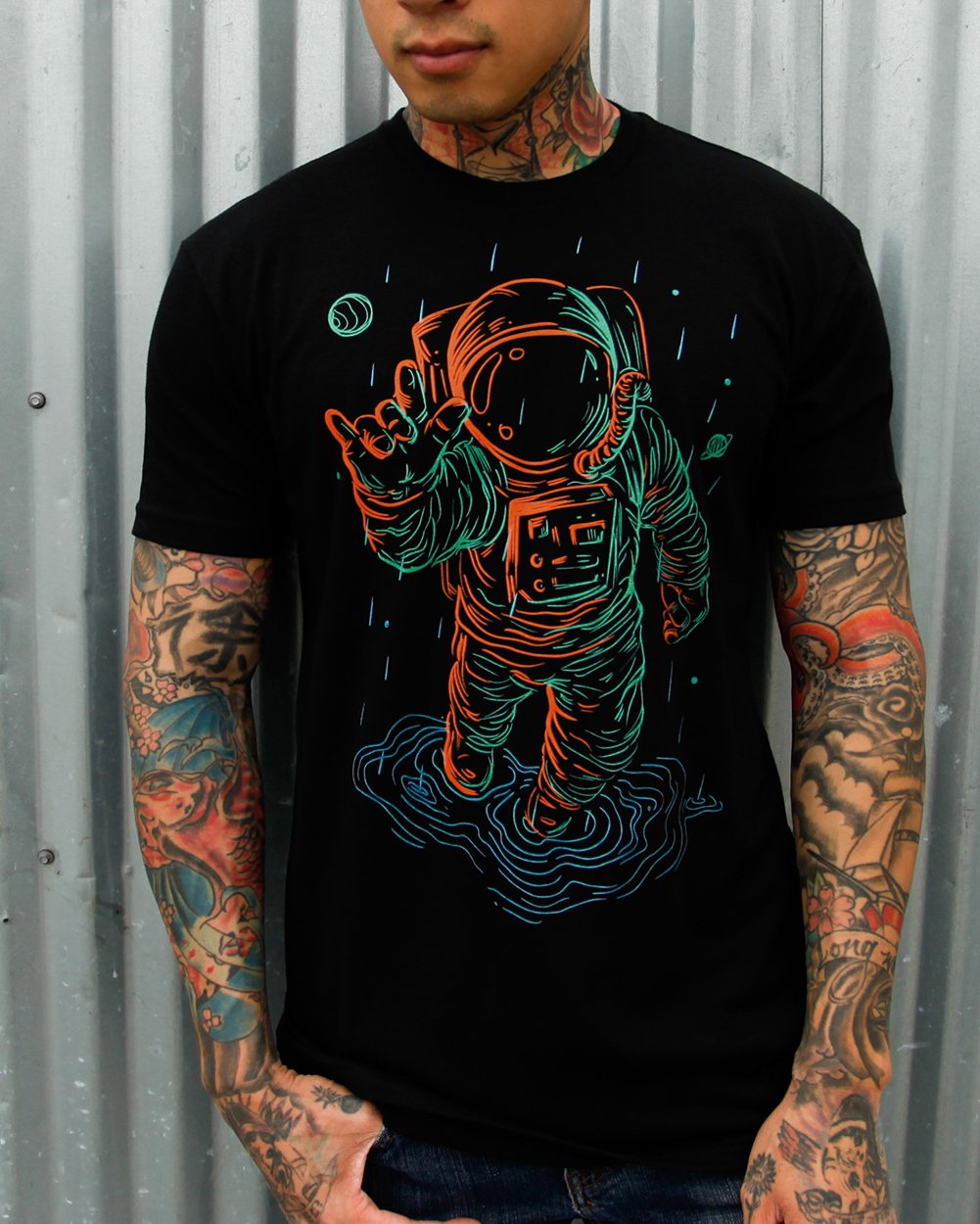 Universal Love Glow in the Dark Tee-Black-Regular-Lifestyle--Georgio---M